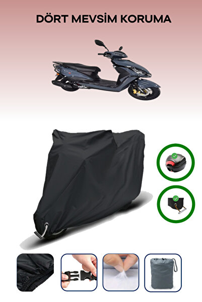 Breen حقيبة خلفية سوداء وقماش محرك متوافق مع Arora Quantum 50