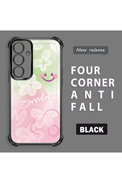 ucuc جراب هاتف شفاف من السيليكون متوافق مع هاتف سامسونج جالاكسي S24 بلس بتصمي...