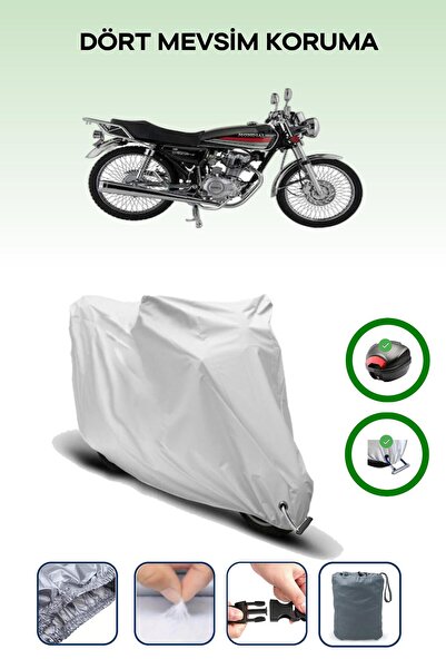 Breen حقيبة خلفية رمادية اللون ومتوافقة مع قماش المحرك المتوافق مع Mondial 100 Masti X