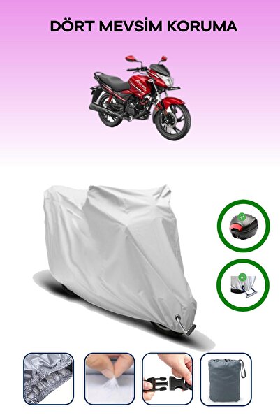 Breen حقيبة خلفية رمادية اللون ومتوافقة مع قماش المحرك المتوافق مع Hero Ignitor 125