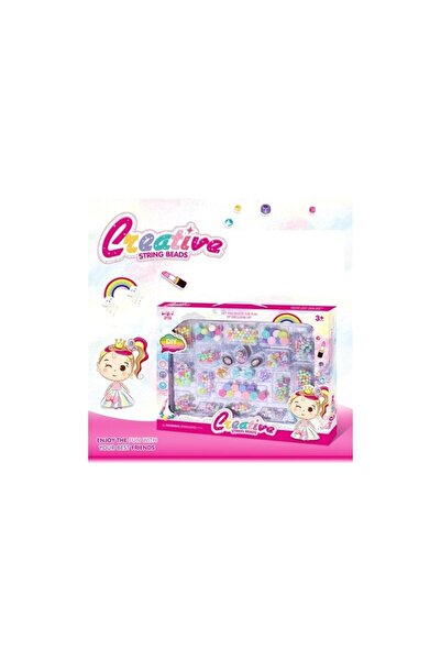 CREATIVE Set de bijuterii DIY, Creative: Set de brățări, Mărgele colorate, Vârsta 3+, Multicolor (99 de caractere)