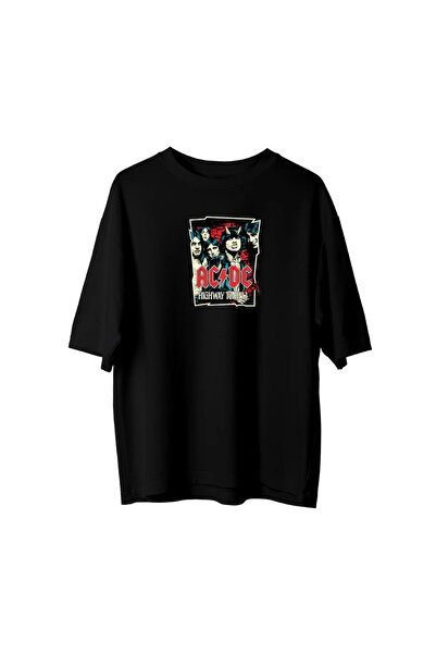 CANDLEMASTORE Ac Dc Poster - Oversized T-Shirt