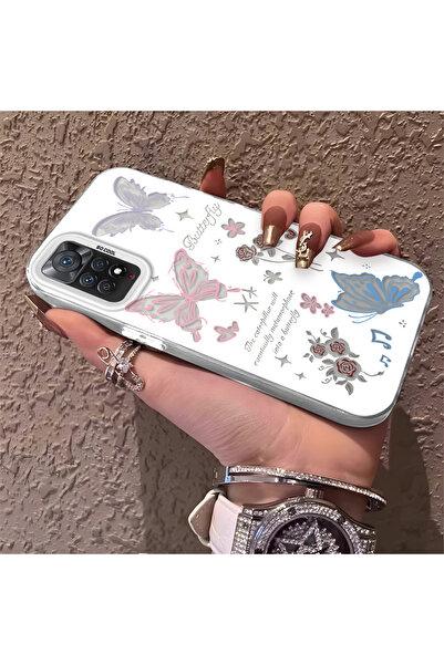 Hontinga حافظة هاتف متوافقة مع هاتف Xiaomi Redmi Note 11 Pro، حافظة على شكل ف...