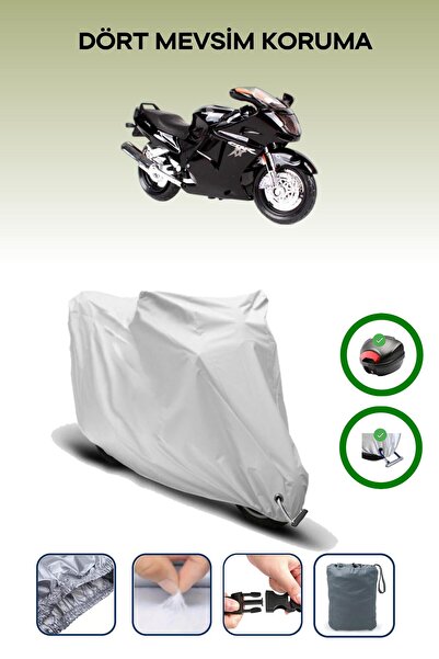 Breen حقيبة خلفية رمادية اللون ومتوافقة مع قماش المحرك المتوافق مع هوندا CBR 1100 XX