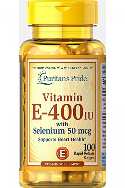 Puritan's Pride فيتامينات E 400 + السيلينيوم، 100 جرعة