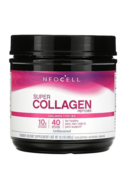 Neocell Super Collagen Peptides Powder Type 1 and 3, 10 G Collagen Peptides, 400 G, 14.1 Oz
