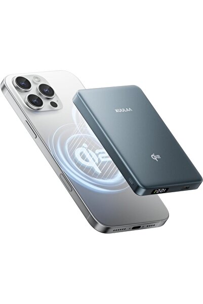 Kuulaa شاحن متنقل لاسلكي Qi2 بسعة 10000 مللي أمبير، شحن سريع بقوة 15 واط