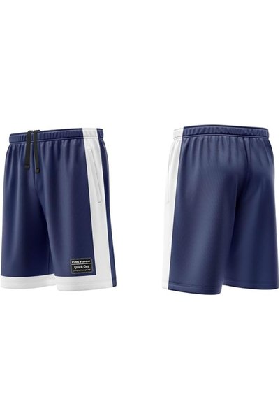 Freysport شورت كاجوال باللونين الأزرق الداكن والأبيض