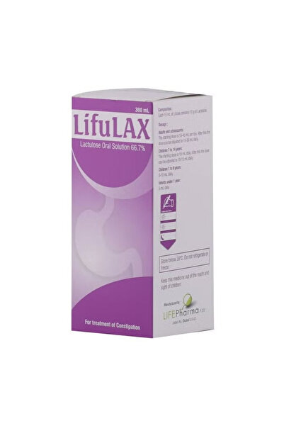 LIFEPharma UAE محلول لاكتولوز الفموي من ليفولاكس، 300 مل