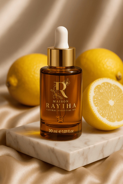 Maison Rayiha Lemon Oil 30 Grams 100% Pure Natural Organic Cold Pressed Certified Lemon Oil