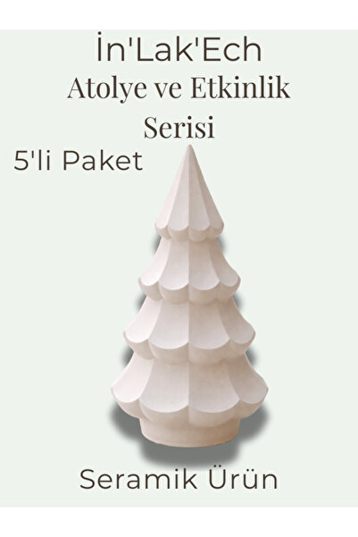 İNLAKECHANDMADE Seramik Boyama Etkinlik Objesi 5’li Paket | Okul ve Atölyeler...