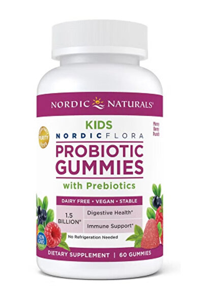 Nordic علكات ناتشورالز بروبيوتيك، 60 قطعة
