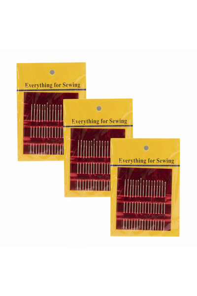 JML1 Set of 16 Sewing Needles, 36/set, 6cm