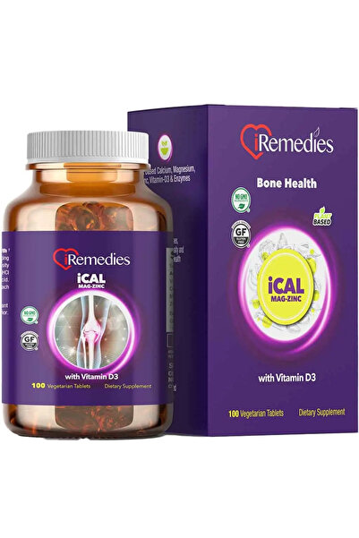 iremedies أقراص آي كال ماج زنك مع فيتامين د3 نباتية، خالية من الغلوتين، عبوة ...