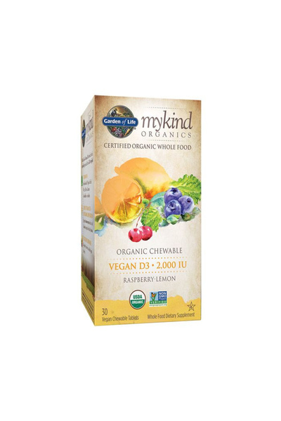 GARDEN OF LIFE مايكيند أورجانيكس ٢٠٠٠ وحدة دولية من فيتامين د٣ النباتي بنكهة ...
