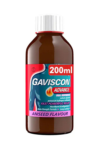 Gaviscon شراب اليانسون المتطور المضاد للحموضة وتخفيف عسر الهضم، 300 مل