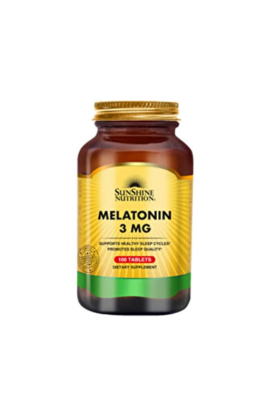 SUNSHINE أقراص ميلاتونين 3 ملغ من نيوترشن، عبوة من 100 قرص