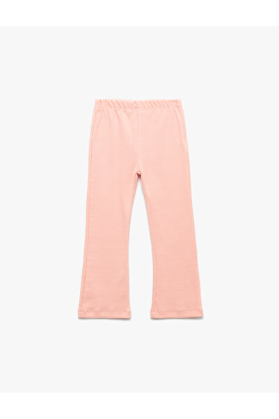 Koton Βασικό ισπανικό κολάν με βαμβακερή ραβδώσεις