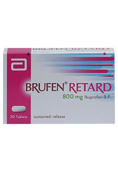 BRUFEN ريتارد لتسكين الألم، 800 ملغ، 20 قرصًا، علبة واحدة