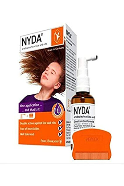 Nyda علاج قمل الرأس والصئبان، خالٍ من المبيدات الحشرية، بخاخ 50 مل