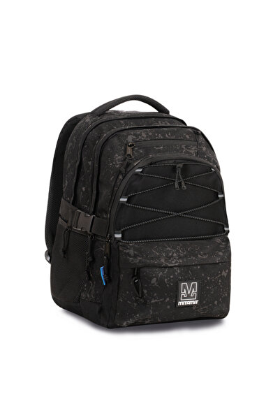 Mitama Backpack, 3 compartments, black design, 43 x 32 x 22 cm