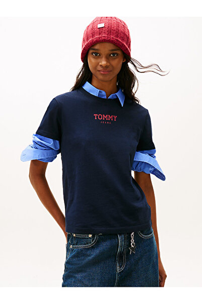 Tommy Hilfiger Kadın TJW Essential Logo Detaylı 2'li T-shirt Seti