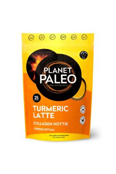 Planet Paleo لاتيه الكركم بالكولاجين العضوي النقي من النوعين 1 و3، 260 غرام