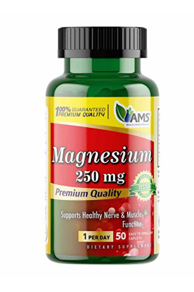 AMS أقراص المغنيسيوم وفيتامين ب6 تدعم وظائف العضلات وتقلل التعب، 50 قرصًا