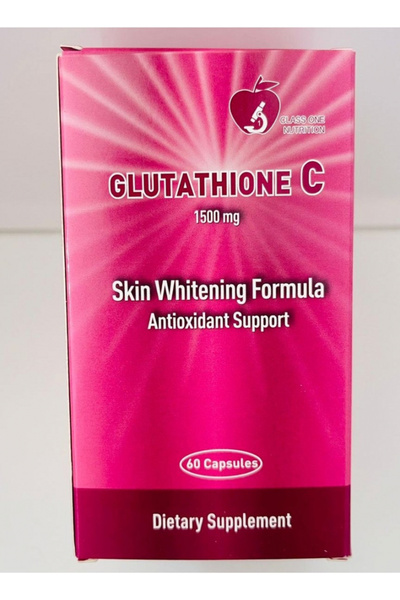 Gluta كبسولات جلوتاثيون سي المضادة للأكسدة مع فيتامين سي، 1500 ملغ، 60 كبسولة