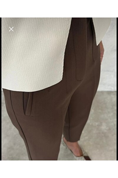 STİLSEN High Waist Karol Flatolu Fabric Pants