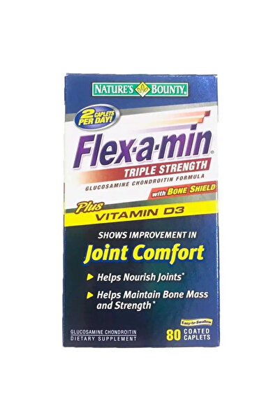 Nature's Bounty Flex-a-min Triple Strength Caplets 80's