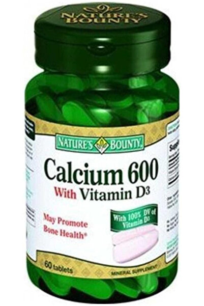 Nature's Bounty Calcium 600 + Vitamin D3 60 Tabs
