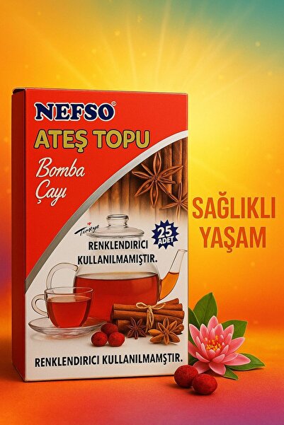 nefso Ateş Topu Bomba çayı zencefil. havlıcan,karabiber, zerdeçal, tarçın, ke...