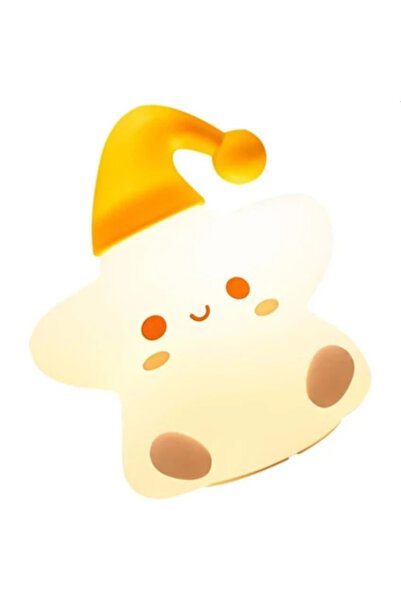 Roichil Yumuşak Dokulu Şapkalı Yıldız Gece Lambası