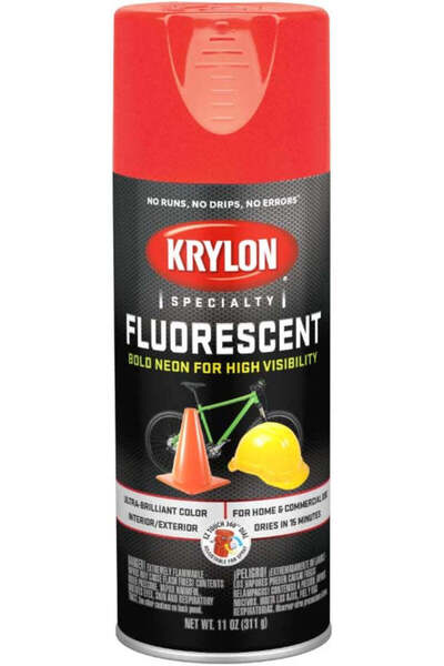 Krylon Fluorescent Spray Paint - 311 grams - Red
