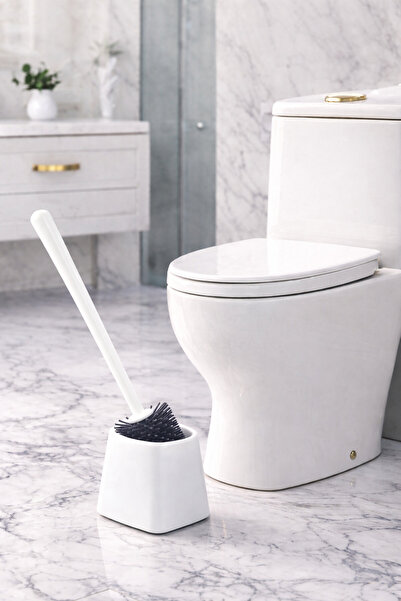 DEYHOME Modern Silicone Toilet Brush - Water Repellent and Dirt-Resistant Hygienic Toilet Bowl Brush