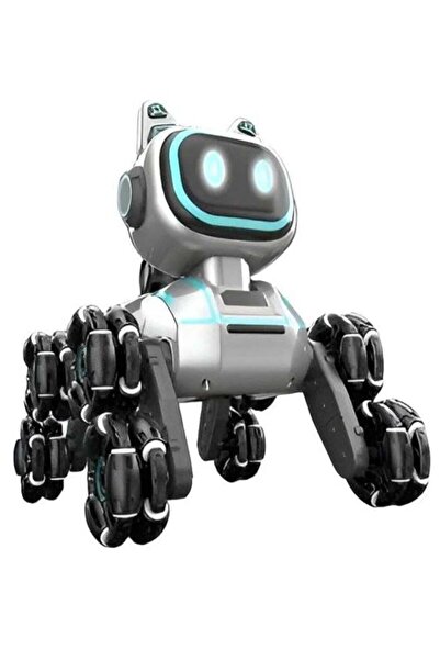 Generic Remote Control Robot Dog Toy, 8-Wheel Stunt Car for Kids