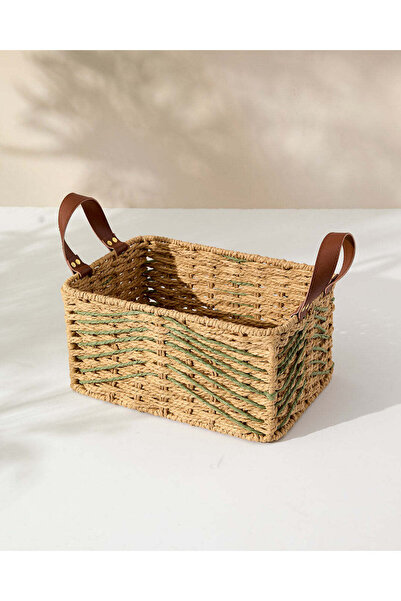 REDTAG Palm Textured Storage Basket with Handles (16×33×23 cm)
