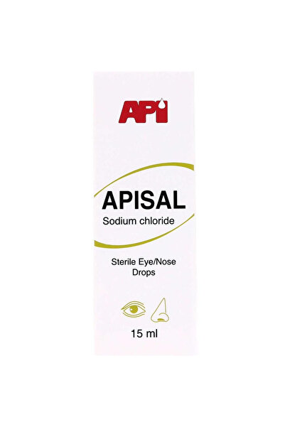 APISAL قطرات معقمة للعين والأنف تحتوي على كلوريد الصوديوم