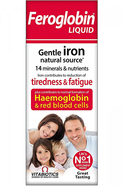 Vitabiotics فيروجلوبين ب12 سائل، 200 مل