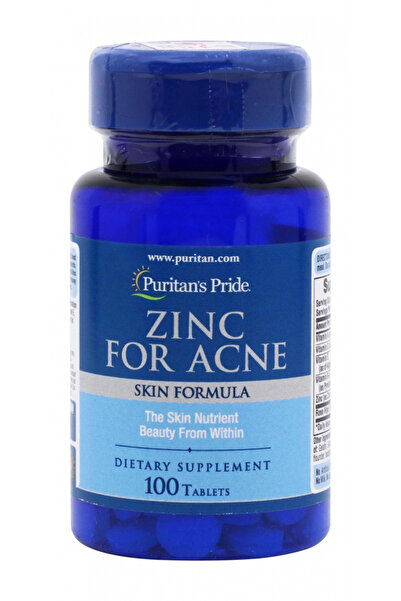 Puritan's Pride أقراص الزنك لعلاج حب الشباب، ١٠٠ قرص