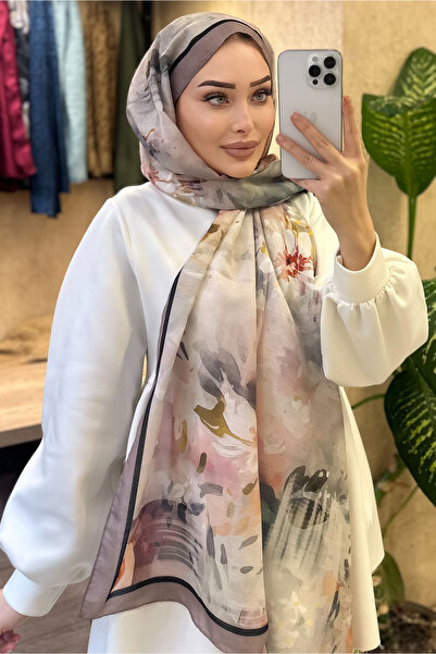 CUOCA LOUNGE Pastel Çiçek Desenli Soft Pamuk Şal