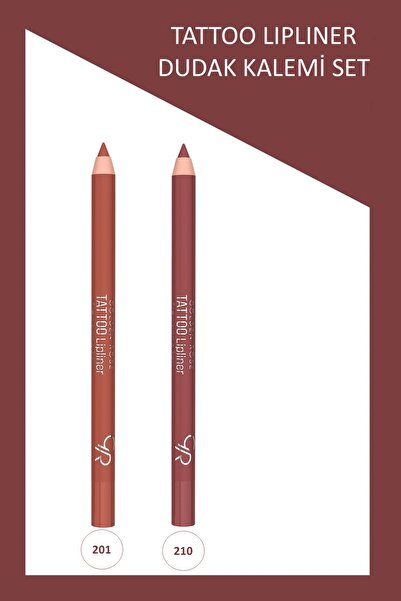 Golden Rose Suya Dayanıklı Uzun Süre Kalıcı Dudak Kalemi Seti No: 201-210