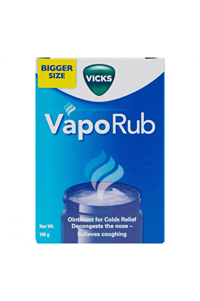 Vicks Vaporub Ointment Used for Relieving Colds and Congestion, 100 gm