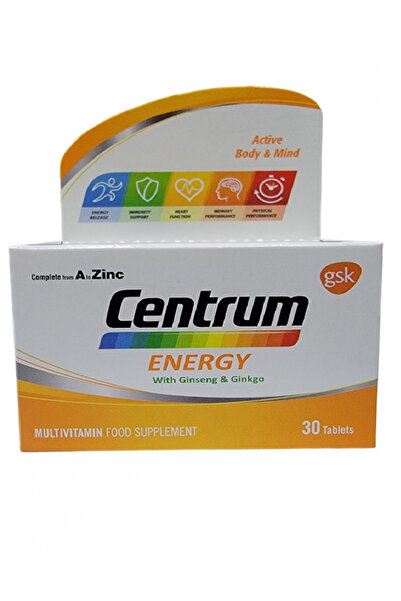 Centrum أقراص فيتامينات متعددة للطاقة، 30 قرصًا