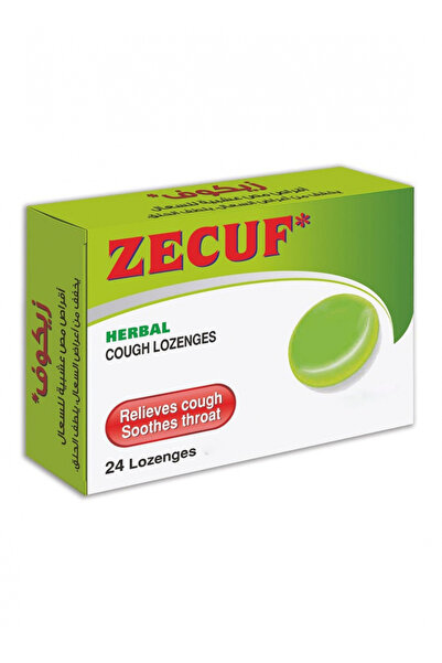 Zecuf معينات عشبية تهدئ تهيج الحلق، 24 قطعة