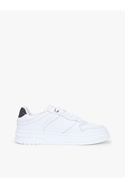 Tommy Hilfiger Th Sportif Beyaz Deri Kadın Sneaker