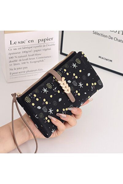 rinkadoll Yeni trend baskılı özel yumuşak dokulu kaliteli şık cüzdan