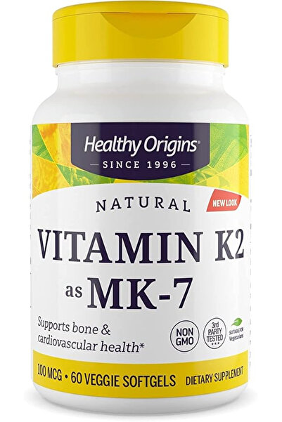 Others فيتامين K2 من هيلثي أوريجينز على شكل MK-7، 100 ميكروغرام - مكمل فيتامين K2 لصحة القلب، من إنتاج شركة بوس هيلث.