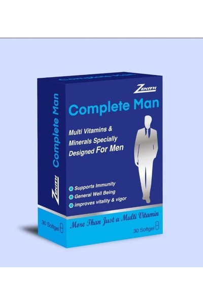 ZENİTH Complete Man Multivitamin and Mineral Softgels, 30S